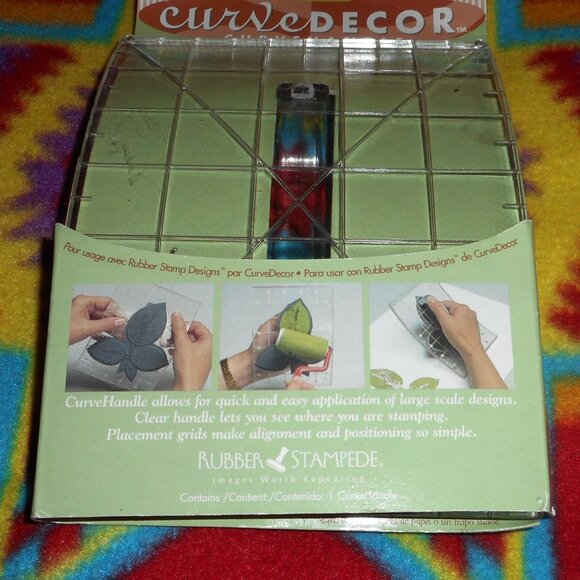 Curve Decor Curve Handle by Rubber Stampede, For Use With Rubber Stamp Designs - Picture 2 of 5